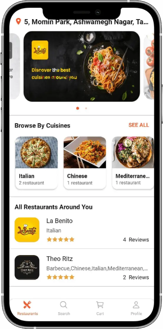 food delivery app