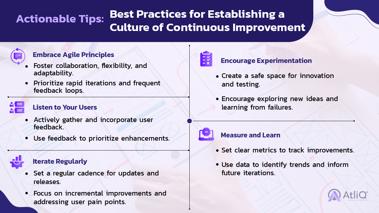 Actionable Tips: Best Practices for Establishing a Culture of Continuous Improvement